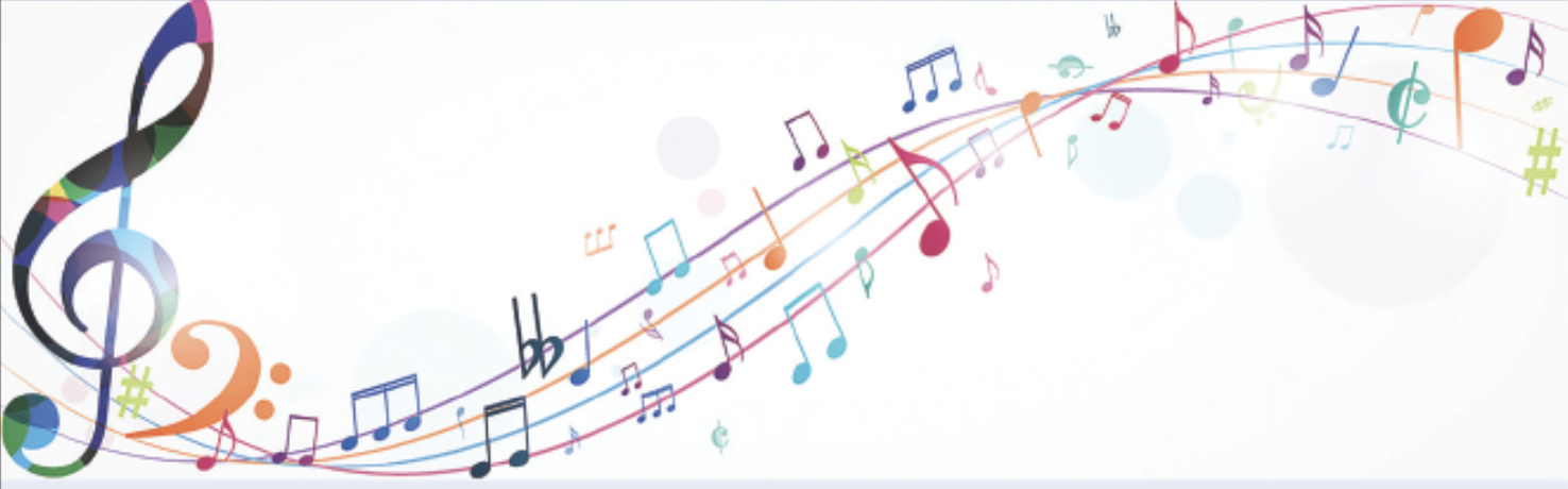 colorful music notes